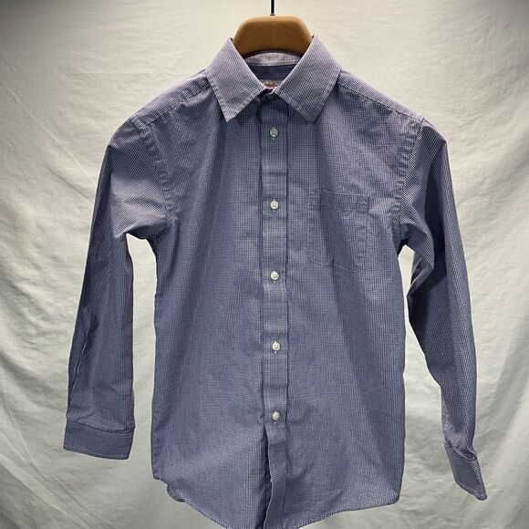 Cat & Jack Other - Cat & Jack Boys Blue Gingham Check Button Down Dress Shirt Size‎ M 8/10